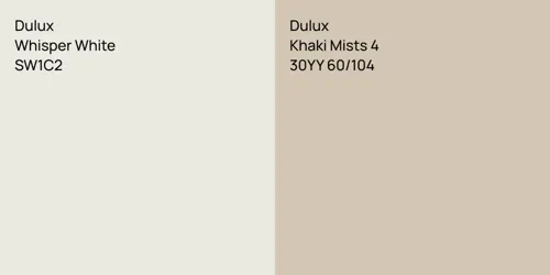 SW1C2 Whisper White vs 30YY 60/104 Khaki Mists 4