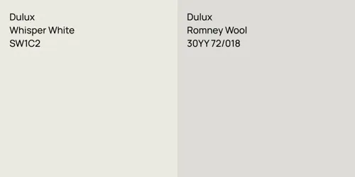 SW1C2 Whisper White vs 30YY 72/018 Romney Wool
