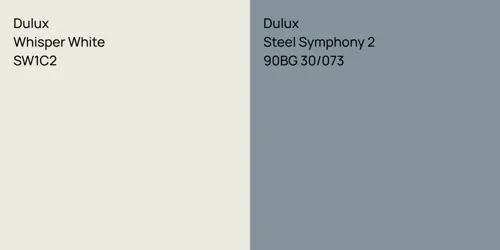 SW1C2 Whisper White vs 90BG 30/073 Steel Symphony 2