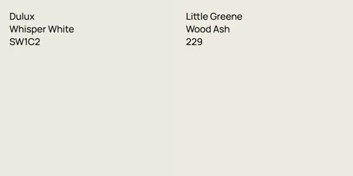 SW1C2 Whisper White vs 229 Wood Ash