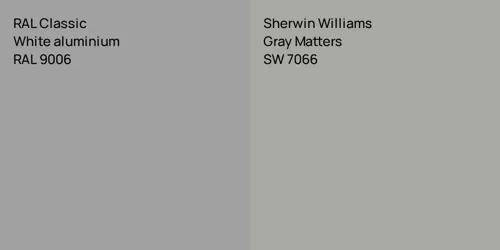 RAL 9006  White aluminium vs SW 7066 Gray Matters