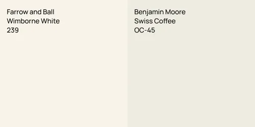 239 Wimborne White vs OC-45 Swiss Coffee