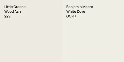 229 Wood Ash vs OC-17 White Dove