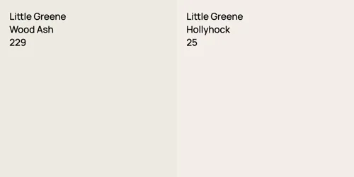 229 Wood Ash vs 25 Hollyhock