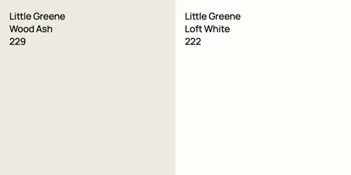 229 Wood Ash vs 222 Loft White