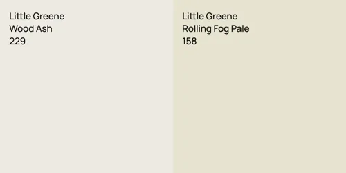 229 Wood Ash vs 158 Rolling Fog Pale