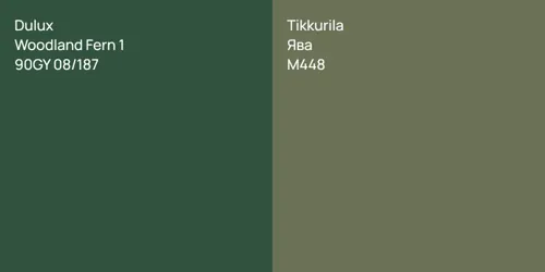 90GY 08/187 Woodland Fern 1 vs M448 Ява
