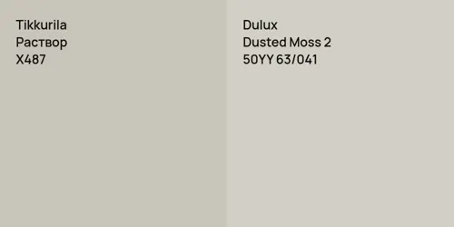 X487 Раствор vs 50YY 63/041 Dusted Moss 2