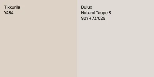 Y484  vs 90YR 73/029 Natural Taupe 3