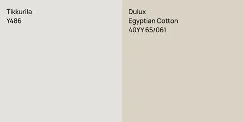Y486 null vs 40YY 65/061 Egyptian Cotton