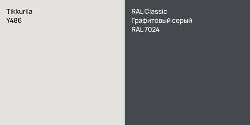 Y486 null vs RAL 7024 Графитовый серый