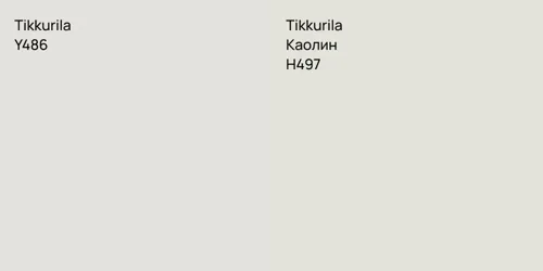Y486 null vs H497 Каолин