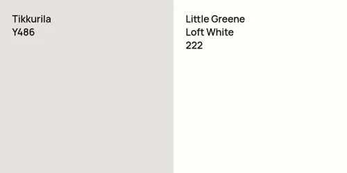 Y486 null vs 222 Loft White