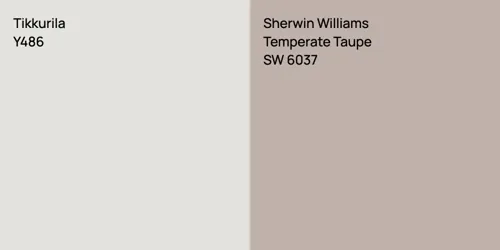 Y486 null vs SW 6037 Temperate Taupe