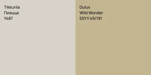 Y487 Пиацца vs 50YY 49/191 Wild Wonder