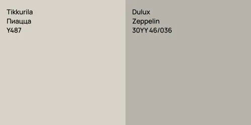 Y487 Пиацца vs 30YY 46/036 Zeppelin