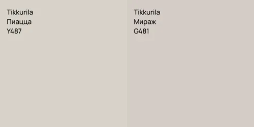 Y487 Пиацца vs G481 Мираж