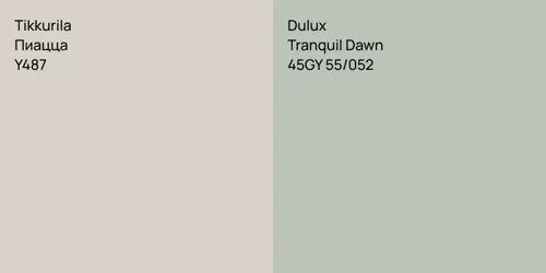 Y487 Пиацца vs 45GY 55/052 Tranquil Dawn