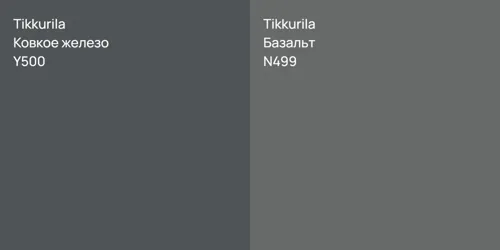 Y500 Ковкое железо vs N499 Базальт