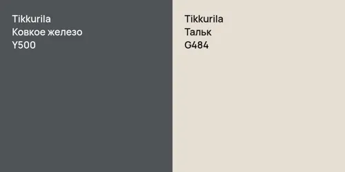 Y500 Ковкое железо vs G484 Тальк