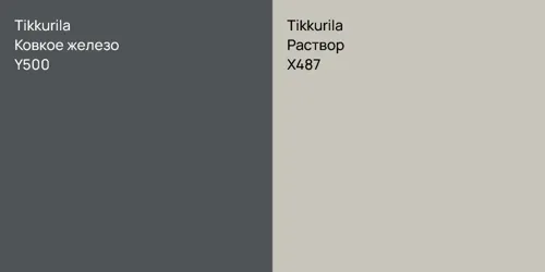 Y500 Ковкое железо vs X487 Раствор