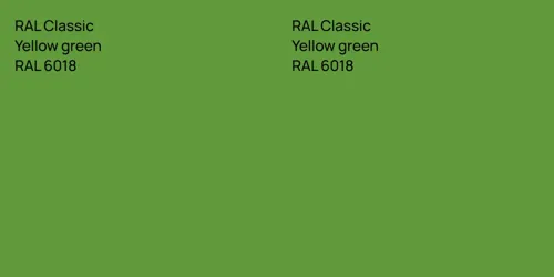 RAL 6018  Yellow green vs RAL 6018  Yellow green