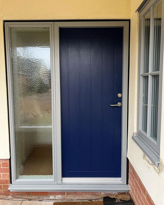 Cobalt blue RAL 5013 входная дверь