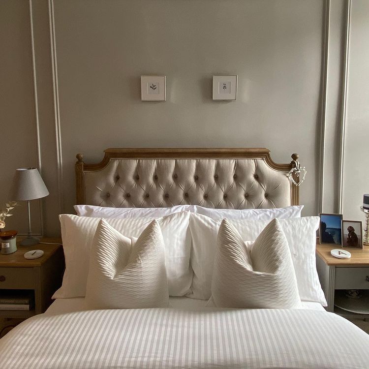Фото интерьера спальни с цветом French Grey 113