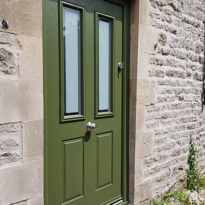 RAL Classic  Olive green на входной двери