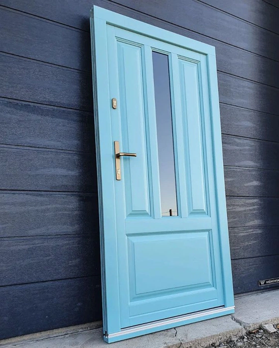 Pastel turquoise RAL 6034 входная дверь