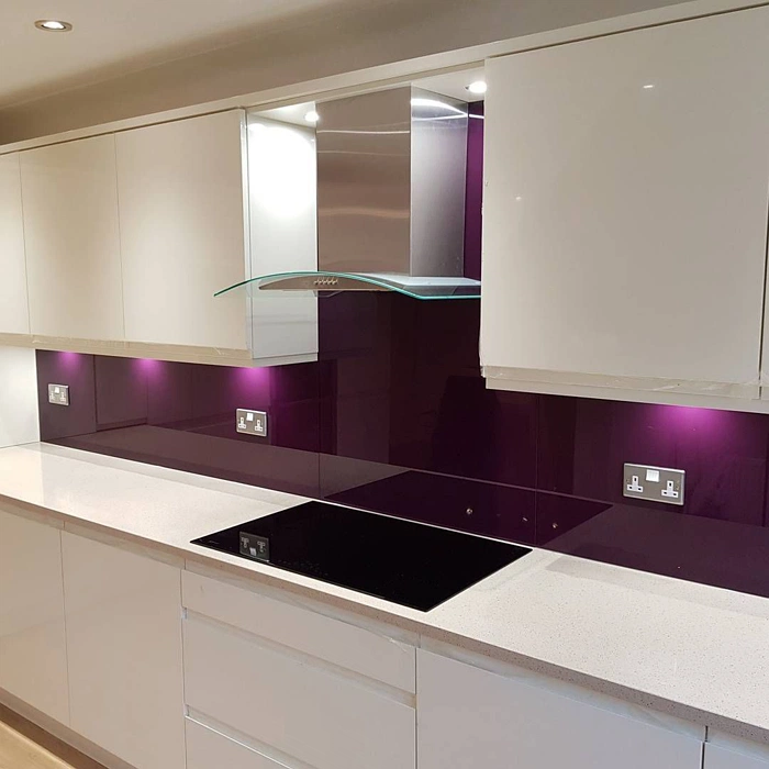 Темный фиолетовый RAL 4007 фартук кухни