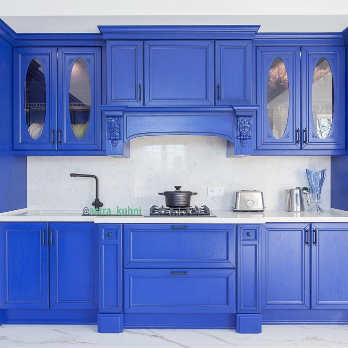 RAL Classic 5002 ярко-синие фасады кухни