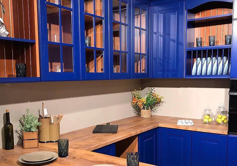 RAL Classic 5002 синяя кухня