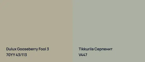 70YY 43/113 Gooseberry Fool 3 vs V447 Серпенит