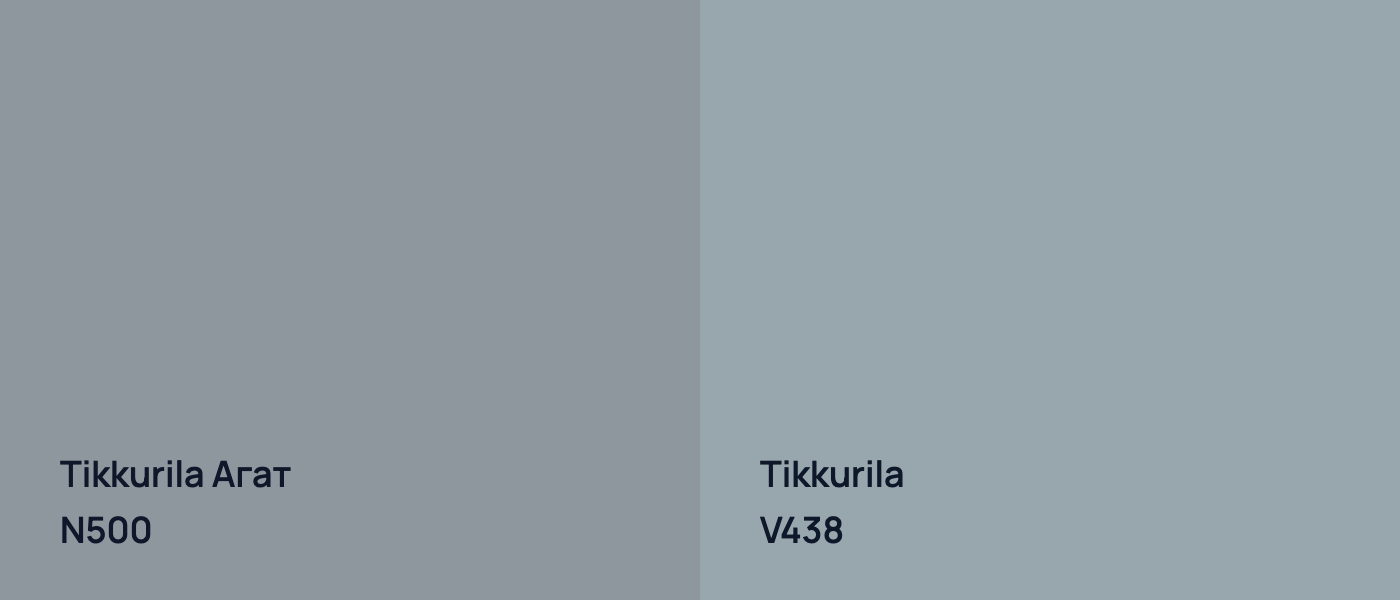 Tikkurila Агат N500 vs Tikkurila  V438