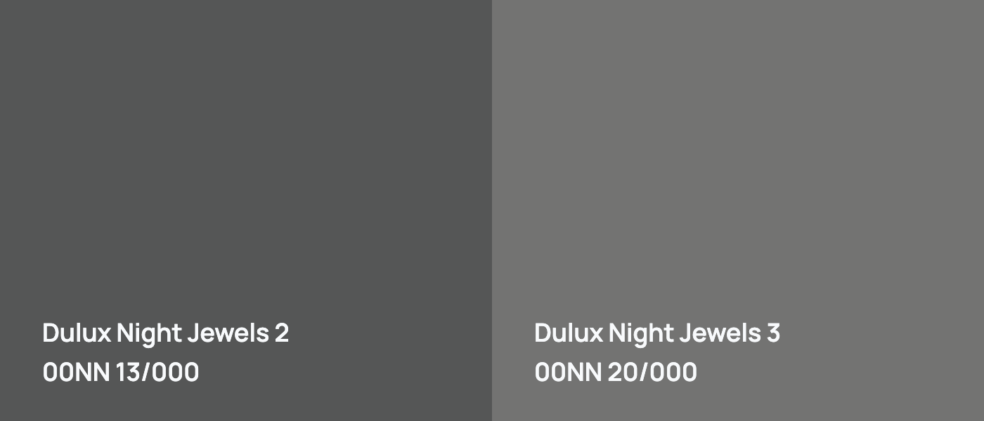 Dulux Night Jewels 2 00NN 13/000 vs Dulux Night Jewels 3 00NN 20/000