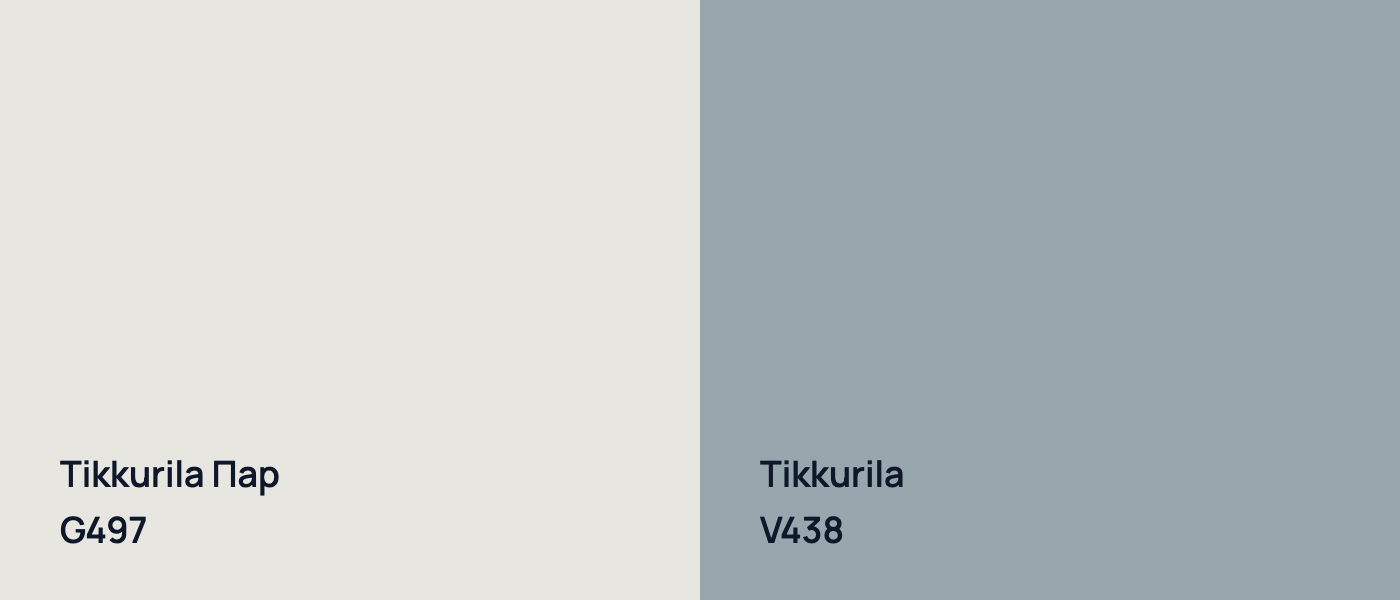 Tikkurila Пар G497 vs Tikkurila  V438