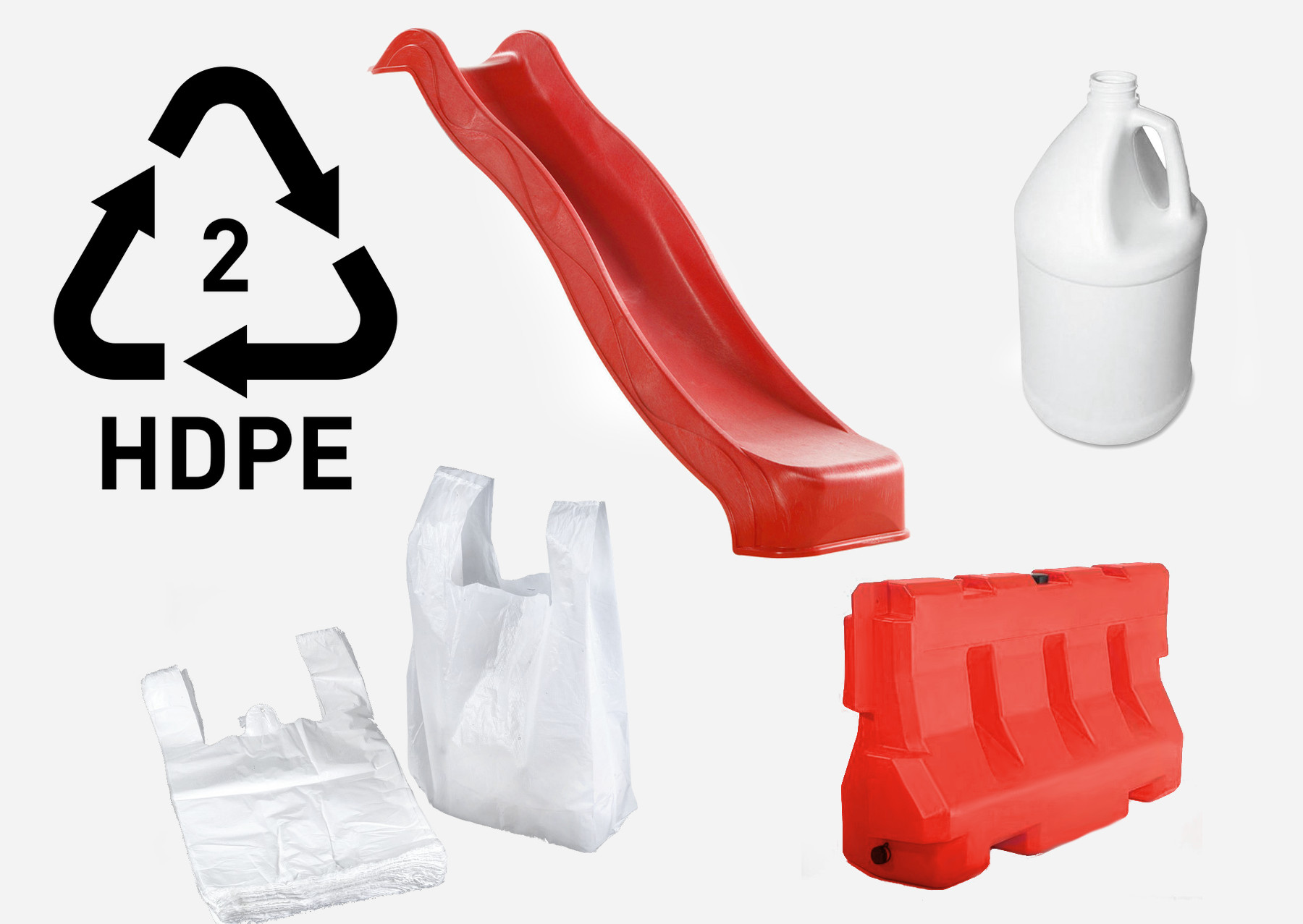 2 HDPE пластик