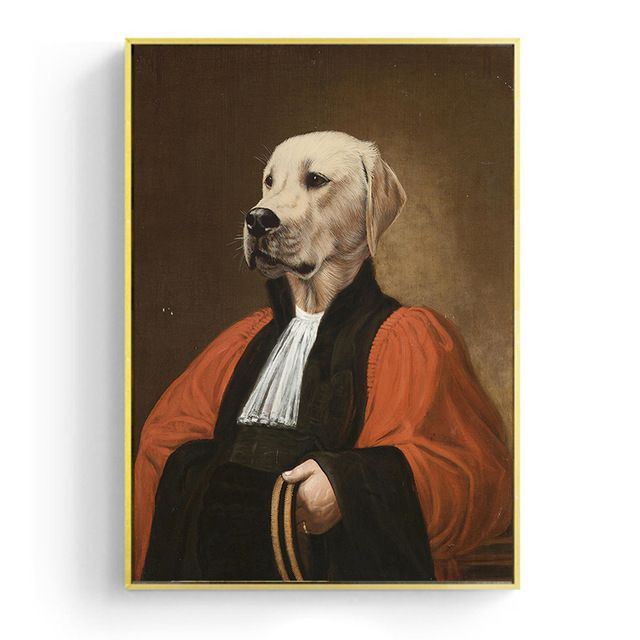 Картина с собакой