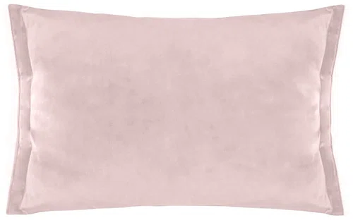 Чехол для подушки на молнии Бархат Пепельно-розовый, 30х50 см.