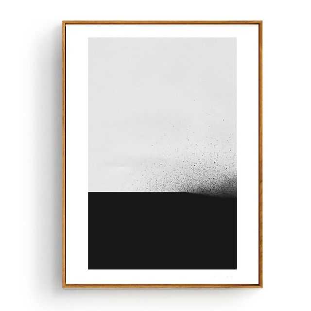 Черно-белый минималистичный постер, 40х50см