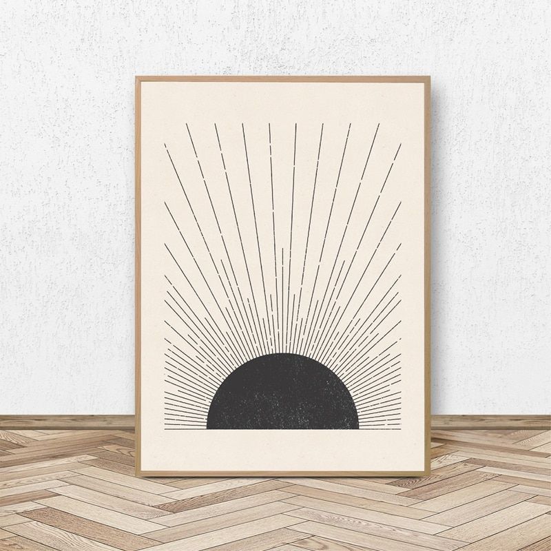 Иллюстрация "Солнце", печать на холсте