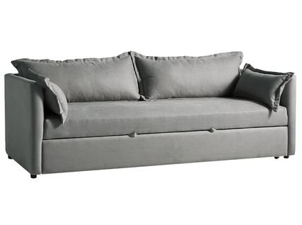 Серый мягкий раскладной диван "Brevor"