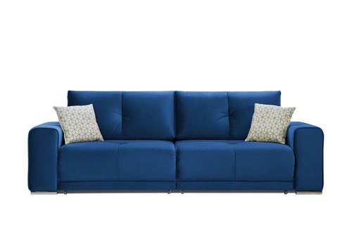 Синий прямой диван-кровать Орлеан