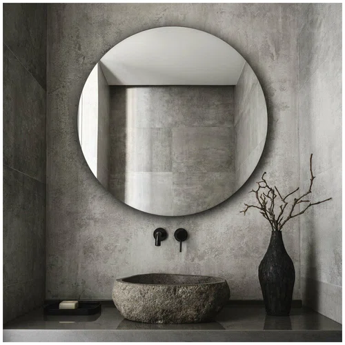 Зеркало для ванной, парящая конструкция
