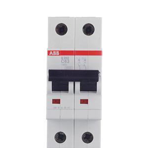 Автоматический выключатель ABB S202 (2CDS252001R0634) 2P 63А тип C 6 кА 400 В на DIN-рейку