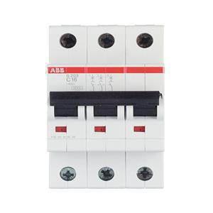 Автоматический выключатель ABB S203 (2CDS253001R0164) 3P 16А тип C 6 кА 400 В на DIN-рейку